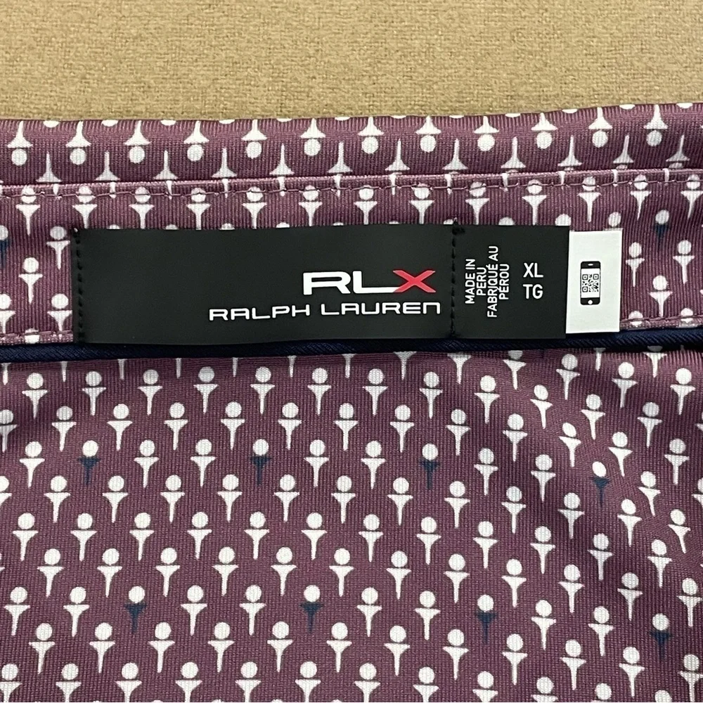 RLX Ralph Lauren Performance Golf Polo Golf Tee Spanish Bay Club Logo Size XL